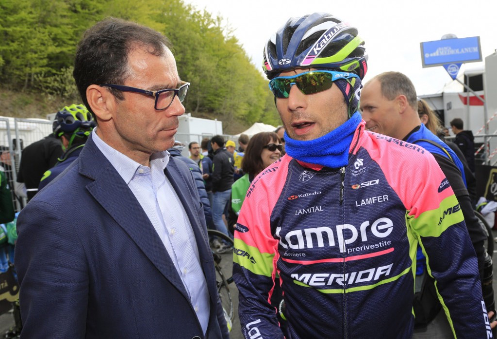 click to enlarge Davide Cassani con Diego Ulissi