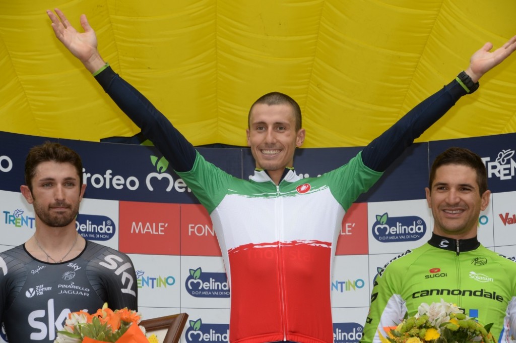 click to enlarge Il podio del Campionato Italiano a cronometro