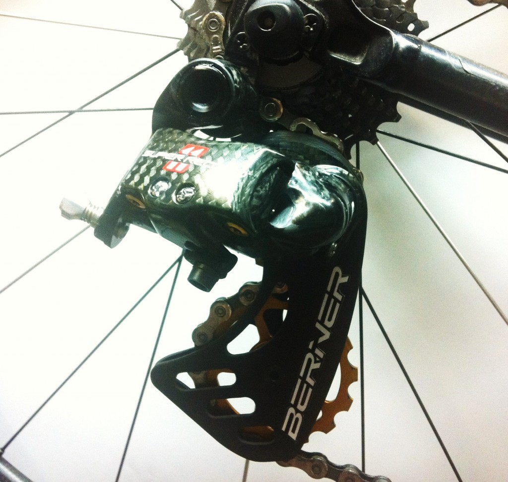 click to enlarge Splendido e sofisticato il cambio Campagnolo Super Record "kittato" Berner