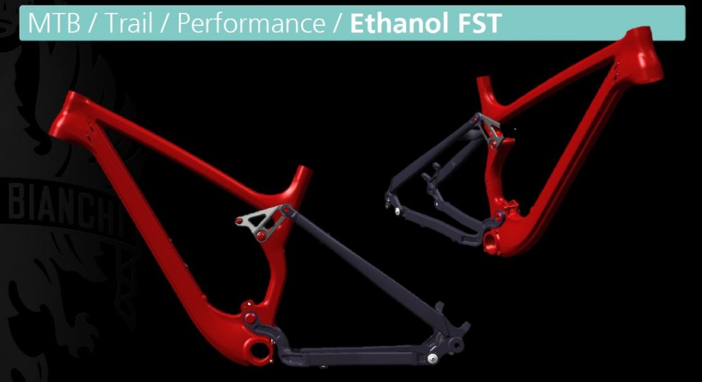 click to enlarge Il telaio della Bianchi Ethanol 27 FST