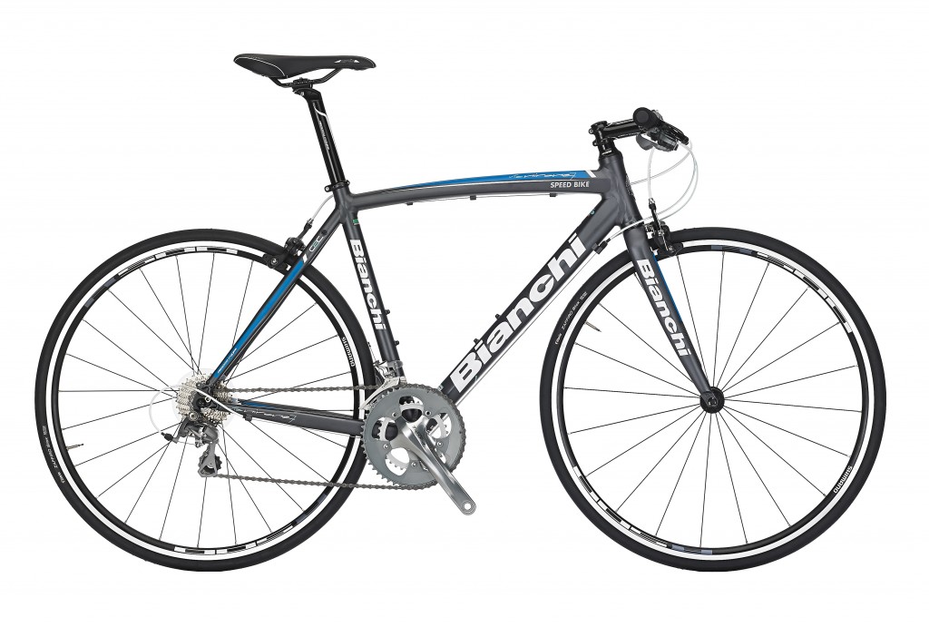 click to enlarge Gruppo Shimano Tiagra 10 vel e manubrio "flat" per questa Via Nirone 7