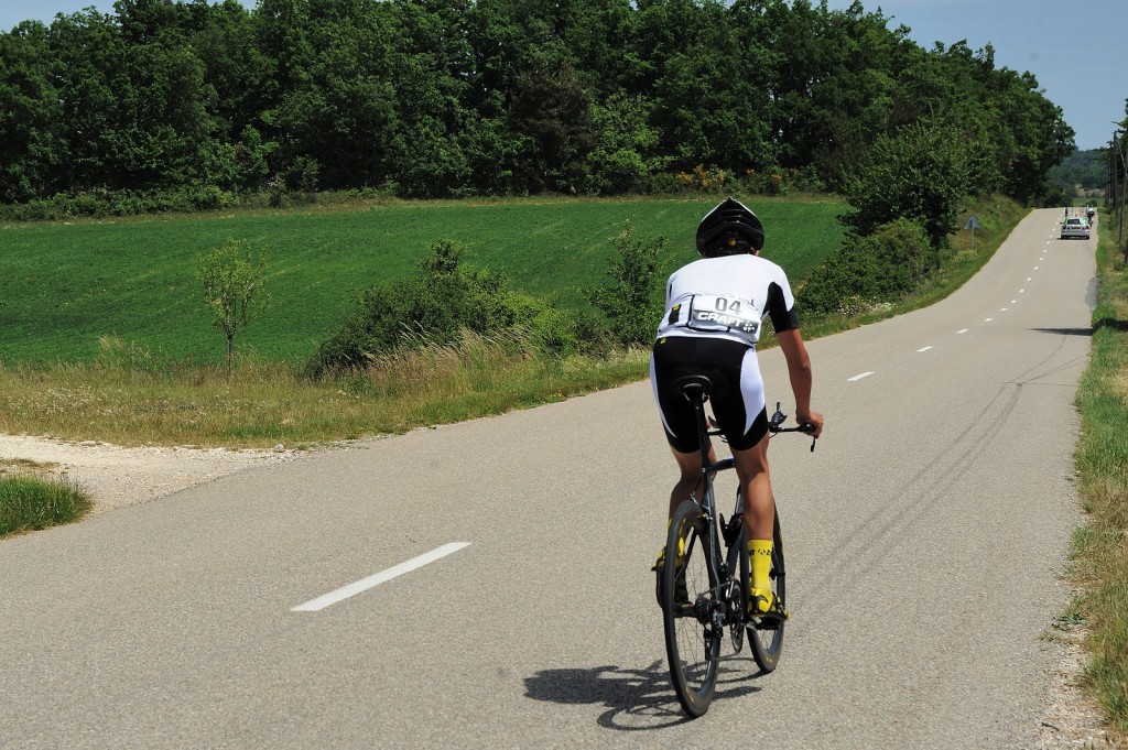 Omar Di Felice nel corso del "Raid Provence Extreme"