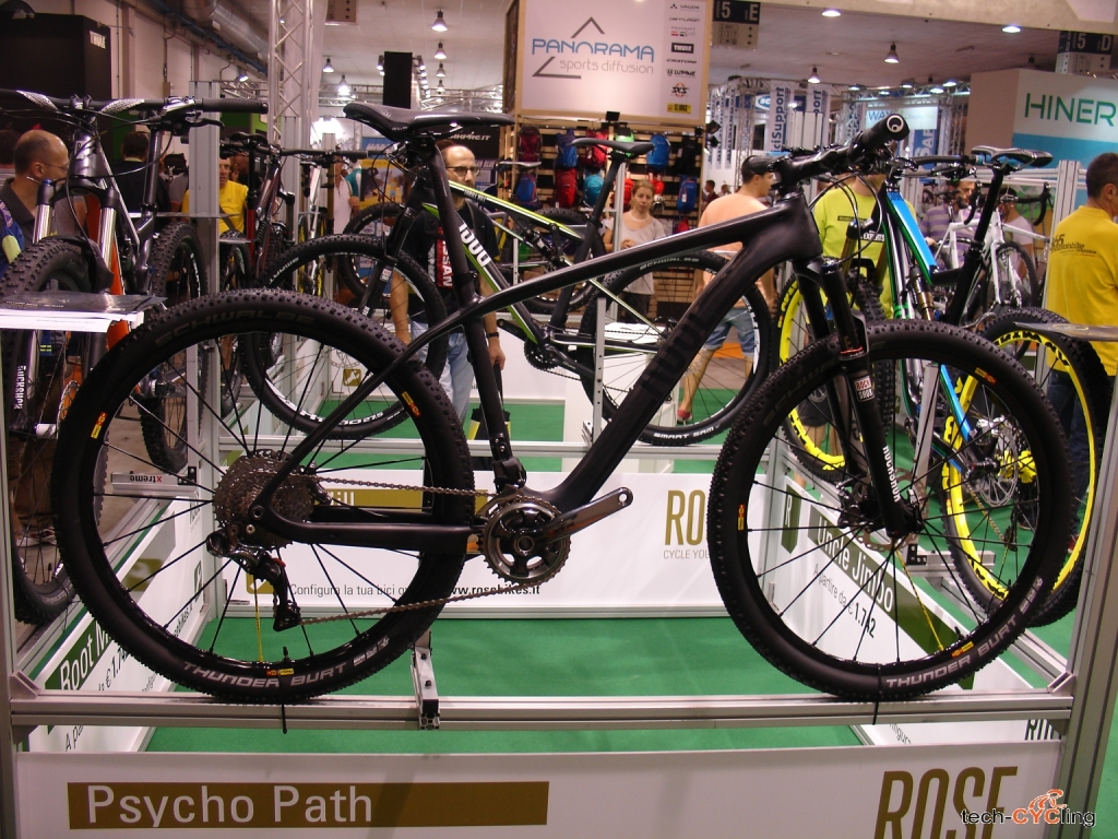 click to enlarge Per il Cross country racing c'è la Rose Psycho Path, con gruppo Shimano XTR Di2 elettronico