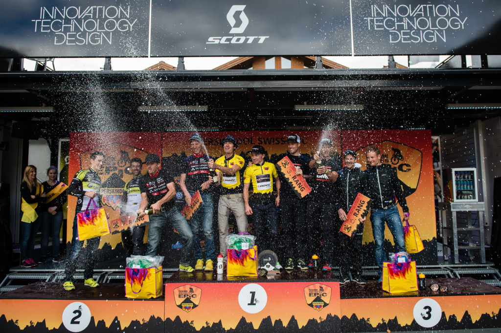 click to enlarge Il podio della Swiss Epic Men