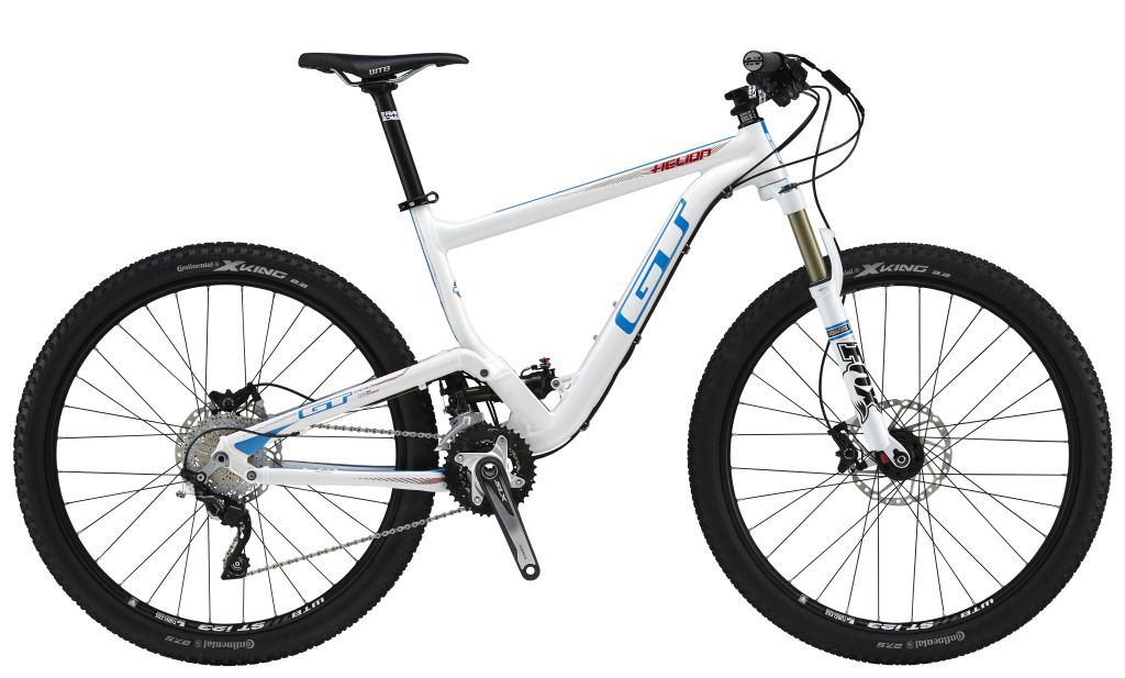 La GT Helion Expert, con telaio in alluminio e gruppo misto Shimano XT e SLX
