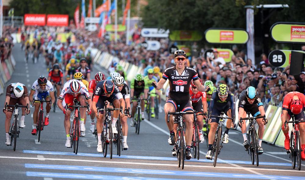click to enlarge Marcel Kittel sul traguardo del People's Choice Classic