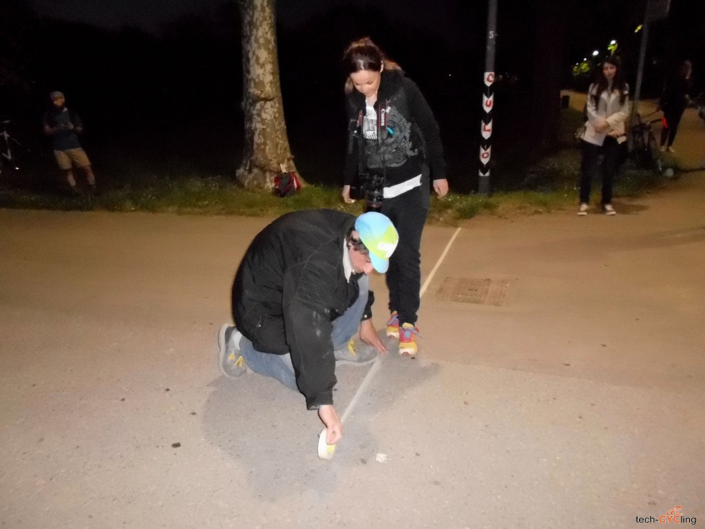 Si traccia la linea di start/finish