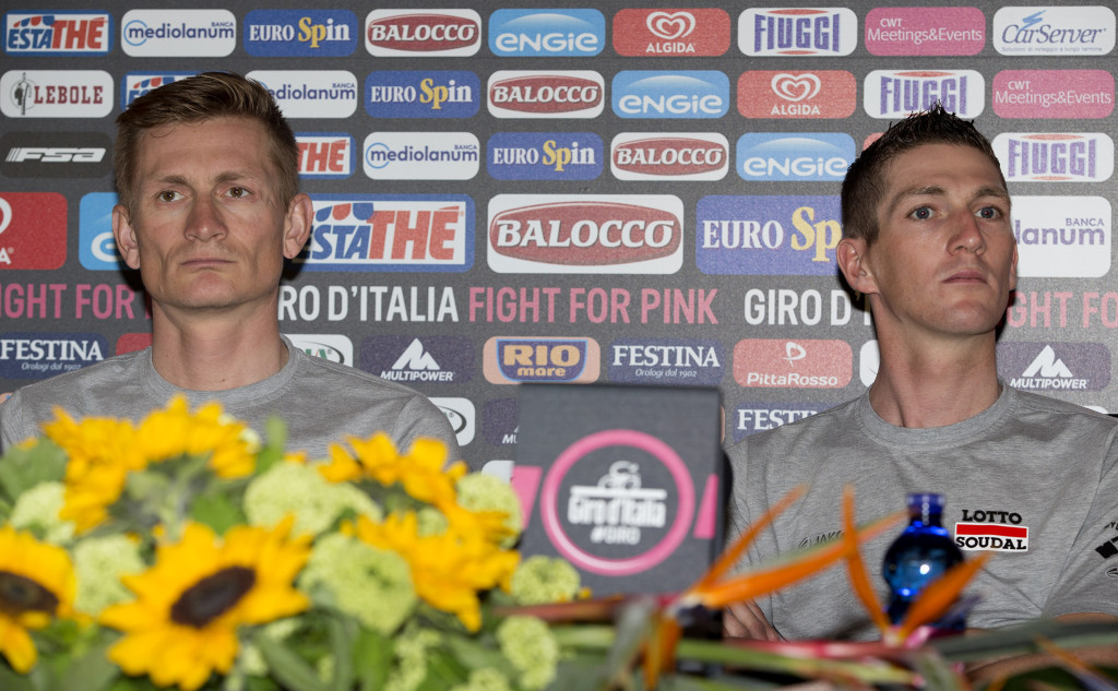 click to enlarge Conferenza Stampa Lotto Soudal Team