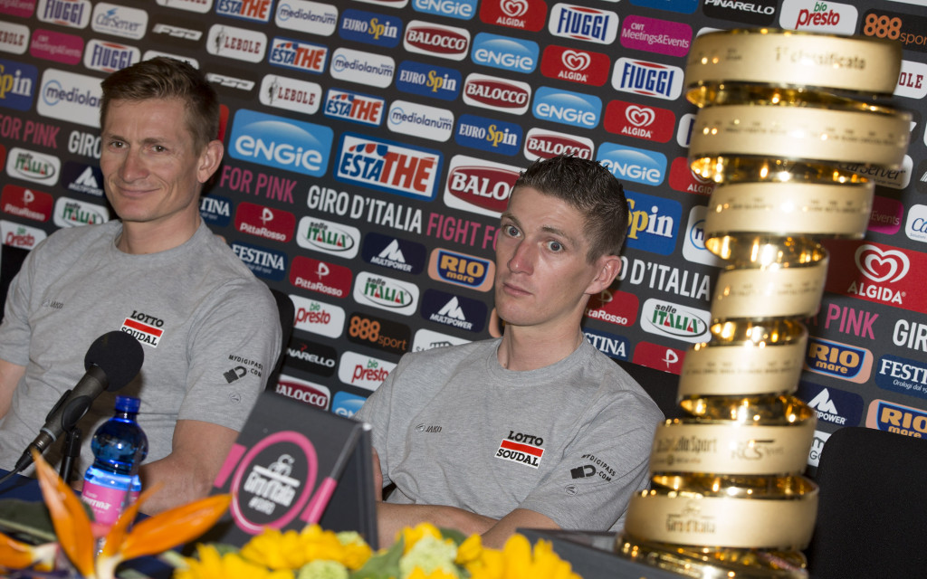 click to enlarge Conferenza Stampa Lotto Soudal Team