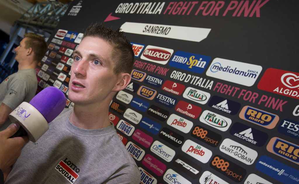 click to enlarge Conferenza Stampa Lotto Soudal Team