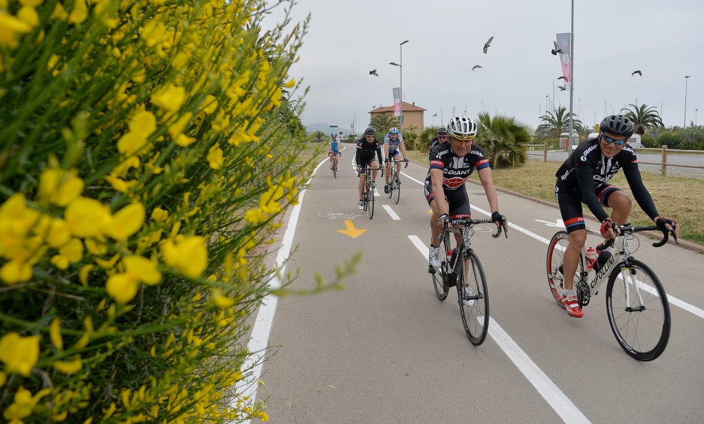click to enlarge Giro d'Italia 2015: allenamenti su pista ciclable 1 tappa