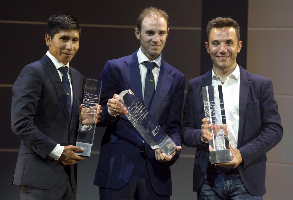 click to enlarge Nairo Quintana, Alejandro Valverde e Joaquin Rodriguez