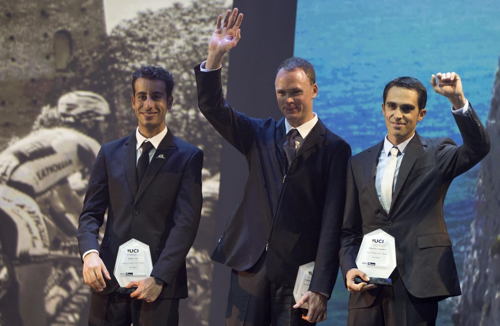 click to enlarge Fabio Aru, Chris Froome e Alberto Contador