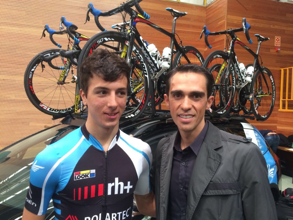 Daniele Cantoni e Alberto Contador