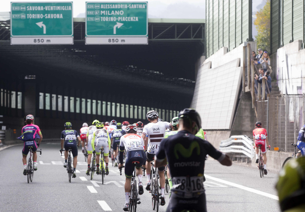 click to enlarge Milano-Sanremo cycling race