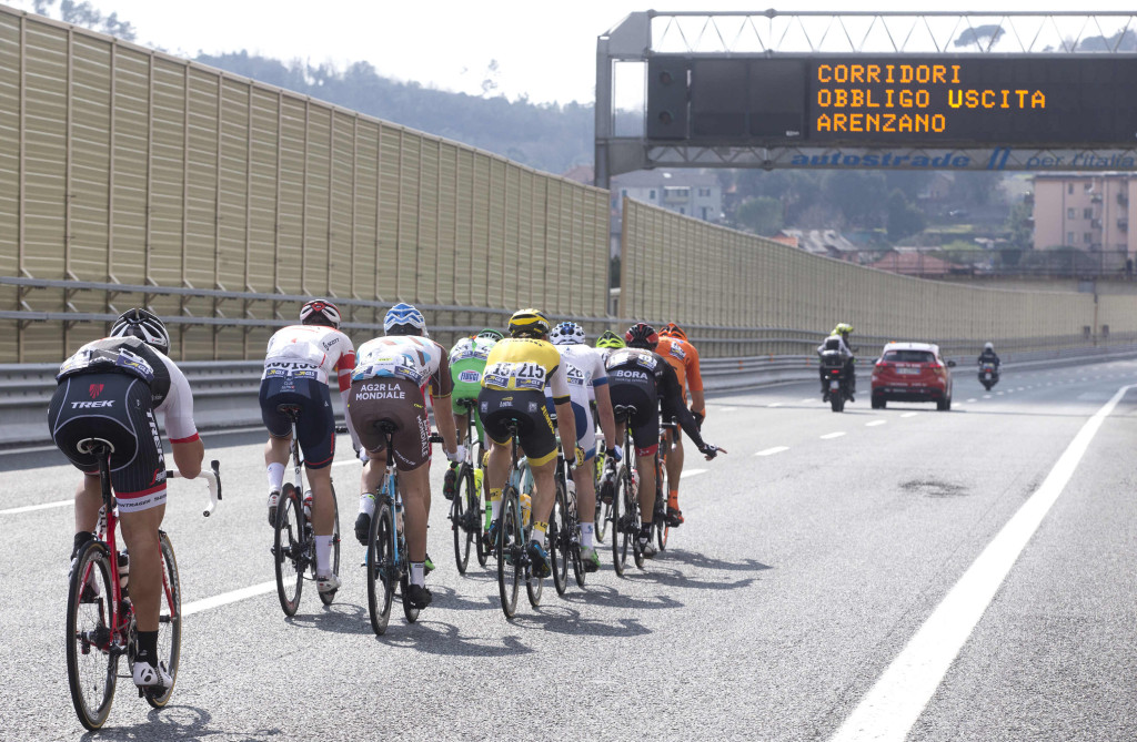click to enlarge Milano-Sanremo cycling race
