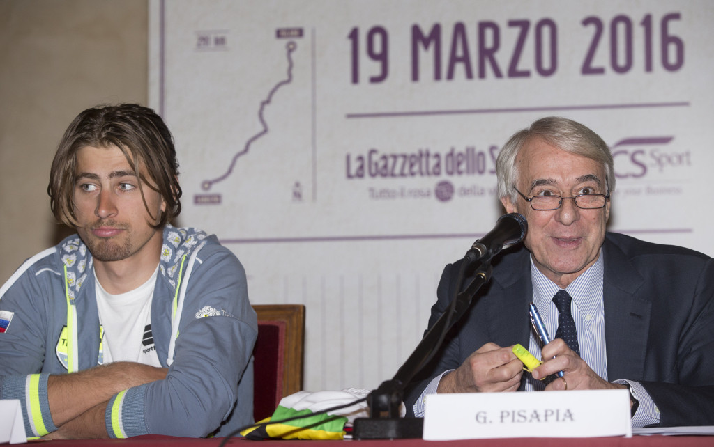 click to enlarge Peter Sagan (Tinkoff) e Giuliano Pisapia