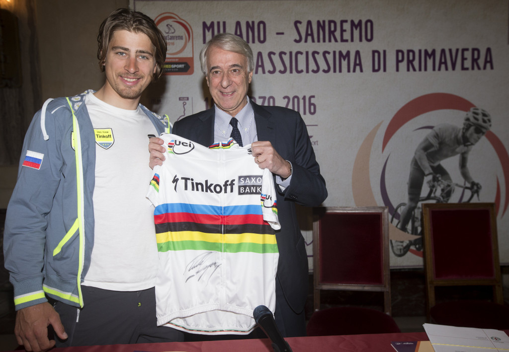 click to enlarge Milano-Sanremo cycling race's presentation