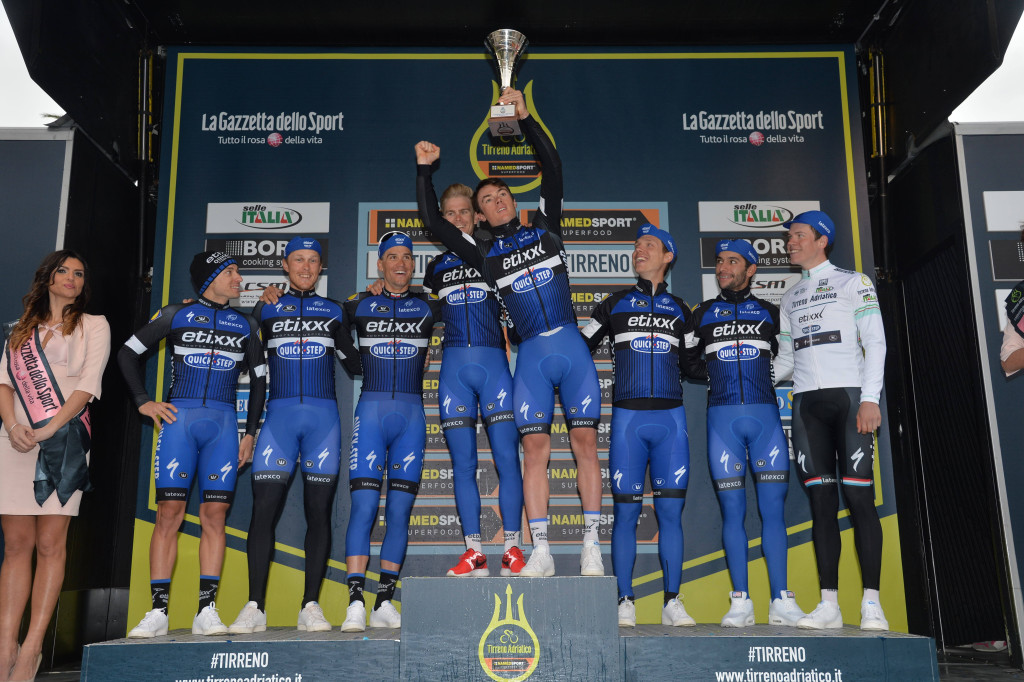 La Etixx-Quick Step, vincitrice tra le squadre