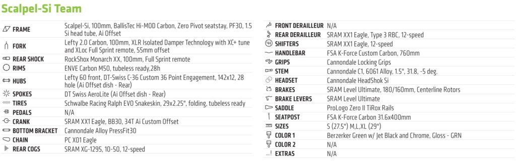 click to enlarge Cannondale_Scalpel-Si_Team_spec