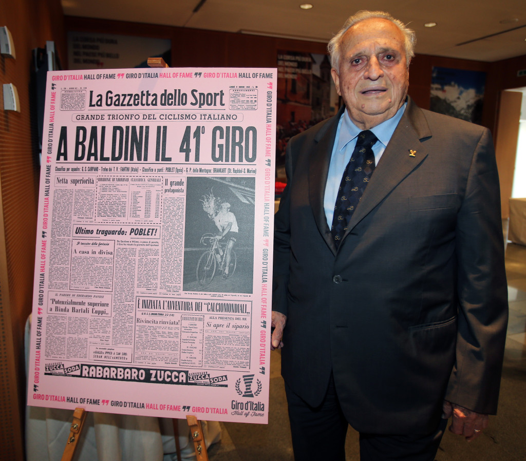 click to enlarge RCS: ERCOLE BALDINI NELLA HALL OF FAME DEL GIRO D'ITALIA